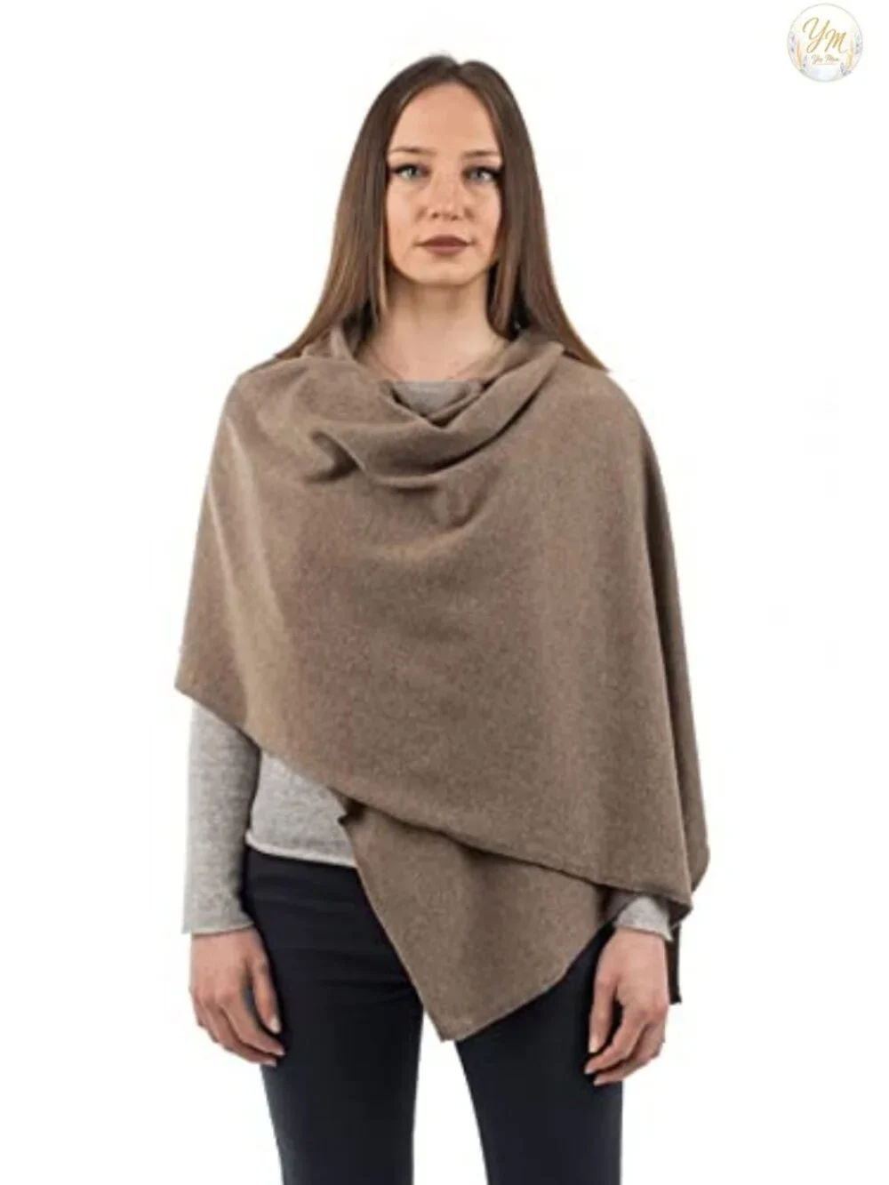 Women's Cashmere Wool Blend Stole Wrap Shawl